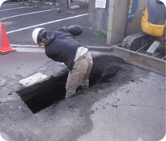 三鷹市深大寺 ガス導管工事