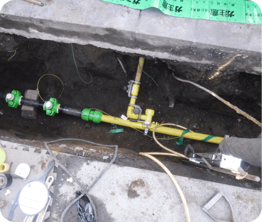 杉並区善福寺 ガス導管工事